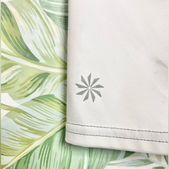 Athleta Colorblock Sonar Capri Athletic Legging Midrise Sz Large Pink Blue Grey‎ - Picture 10 of 14